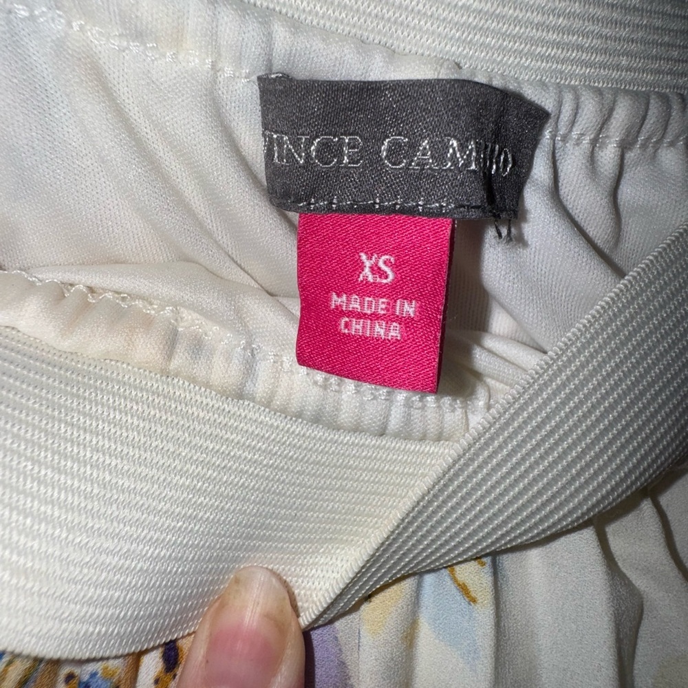 Vince Camuto Floral Pleated A-Line Skirt - Picture 6 of 6